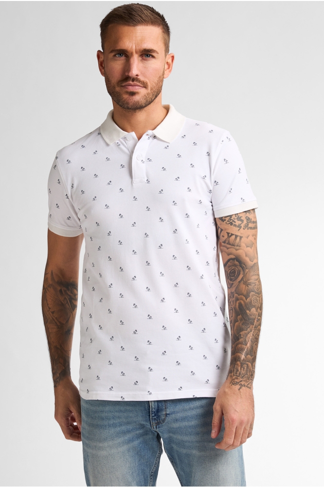 POLO MET PRINT M 1050 POL921 0000 BRIGHT WHITE